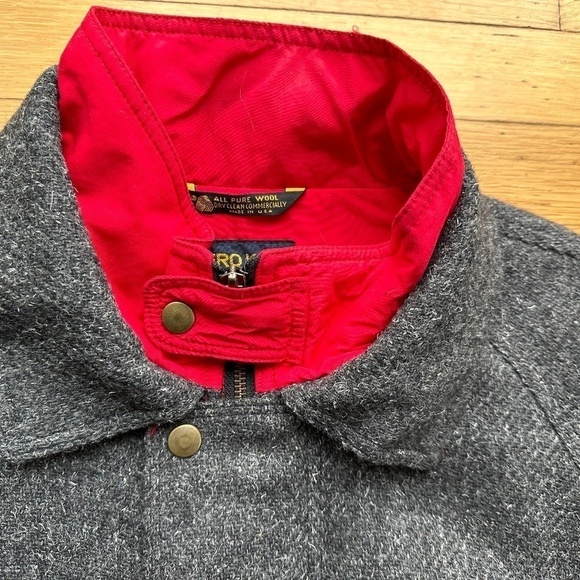 Vintage Zero King All Pure Wool Bomber Jacket Mens Size 40 Lined Made In USA - Picture 3 of 15